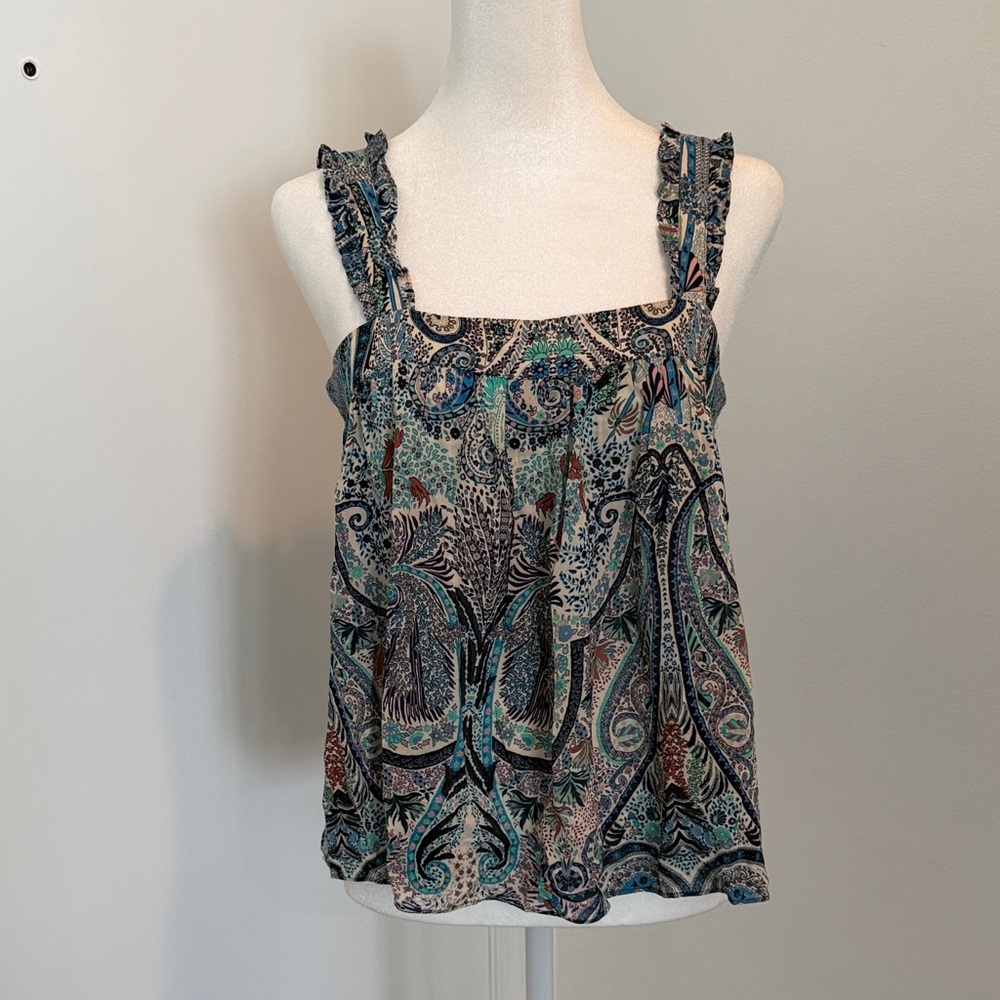 ba&sh Multicolor Ruffled Blouse